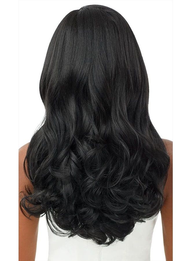 Outre melted Hairline Lace Front Wig Frontal Effect Hairline HD Transparent Lace HARPER (1B) - Image 5