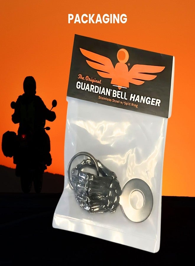 Guardian Bell Skeleton Good Luck Bell Hanger Mount | Motorcycle Bell | Lead-Free Pewter | Made in USA - Image 5