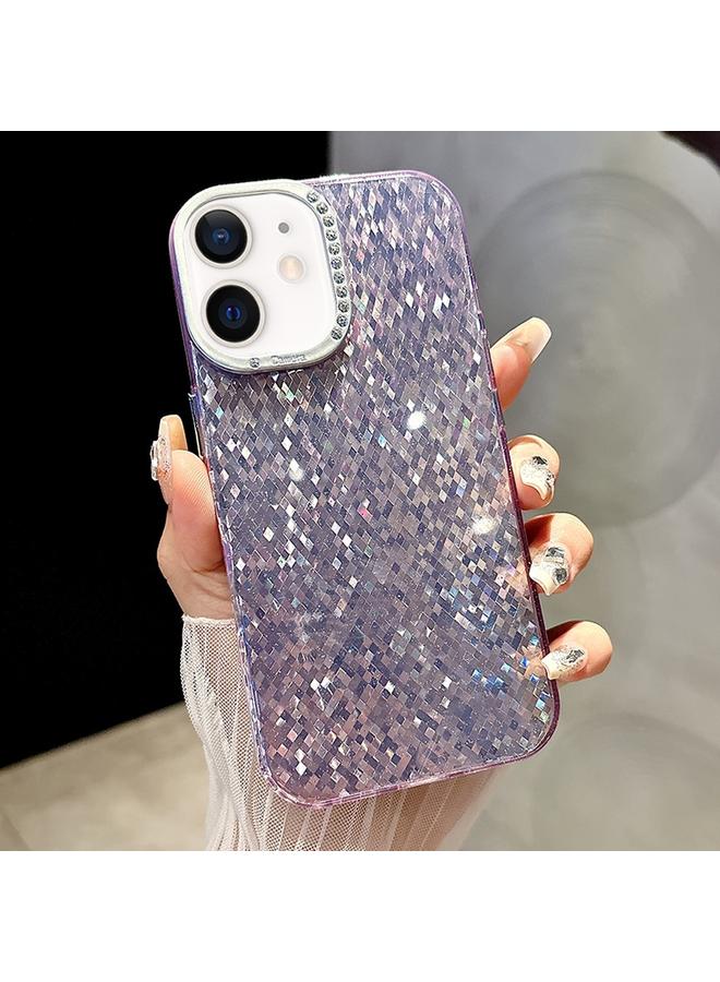 زبون جراب لهاتف iPhone 11 مصنوع من مادة TPU الهجينة المصنوعة من مادة البولي يوريثين الحراري بتصميم فسيفسائي من الألماس - Image 1