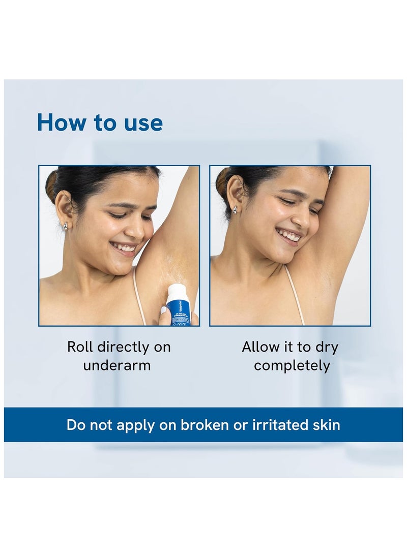 Be Bodywise 4% AHA BHA Underarm Roll On, Flora,  50ml  - Image 5