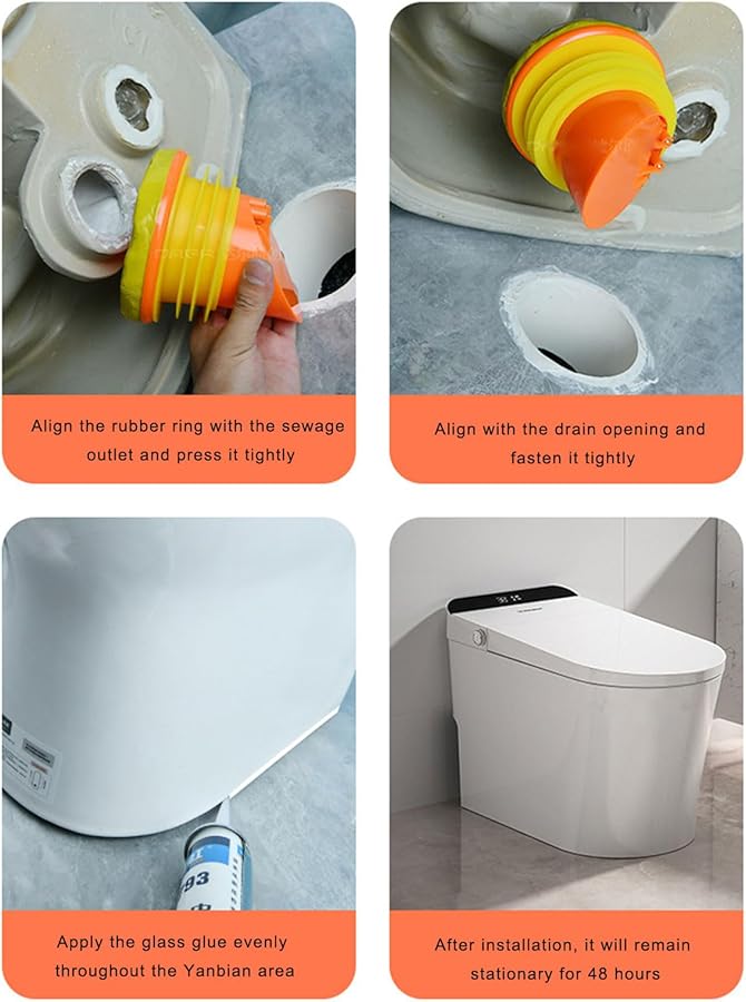 Blue Seal Toilet Flange Gasket With Backflow Prevention Valve Leakproof Bathroom Accessories - Image 3