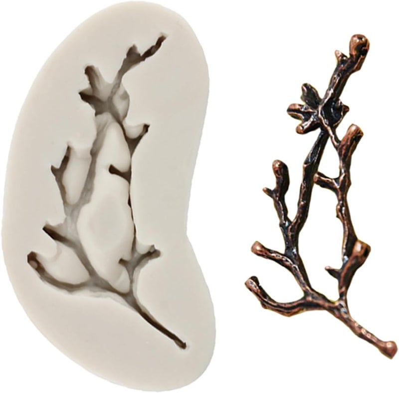 MINFEIDMS Tree Branch Silicone Mold Twig Branch Fondant Molds For Cake Decorating Cupcake Topper Candy Chocolate Gum Paste Polymer Clay - Image 1