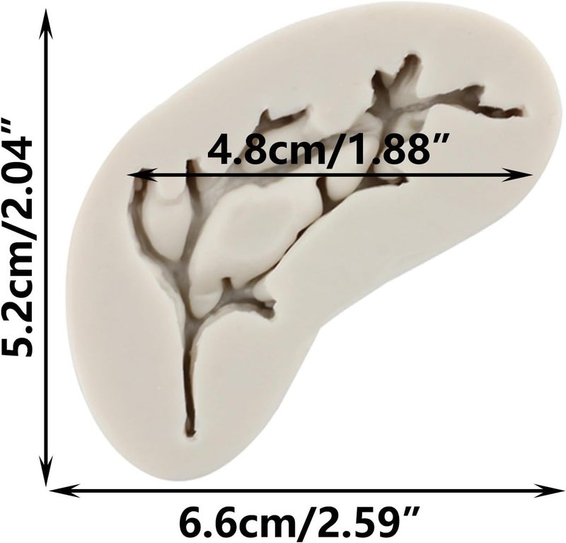 MINFEIDMS Tree Branch Silicone Mold Twig Branch Fondant Molds For Cake Decorating Cupcake Topper Candy Chocolate Gum Paste Polymer Clay - Image 2