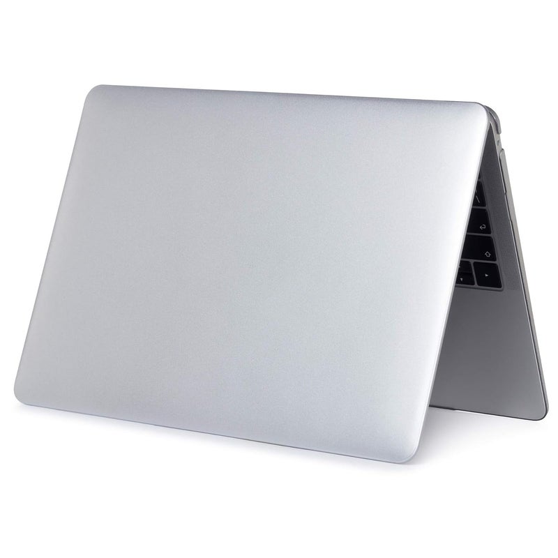 GIOIA BAZAAR Case for MacBook, Plastic Hard Shell Case Cover Compatible with MacBook Air 13 inch (2020 2019 2018 Release) M1 A2337 A2179 A1932 with Retina Display & Touch id (Metallic Silver) - Image 3