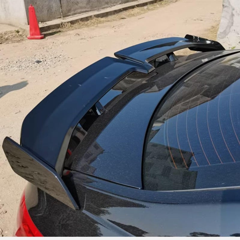 AUTO MT ABS Rear Wing Car Spoilers Rear Wing Roof Trunk Lid Auto Racing Car Spoiler for Areodynamic and Sporty Appearance Lip Protector (Sedan V-Cut, Spoiler (AS1)) - Image 4