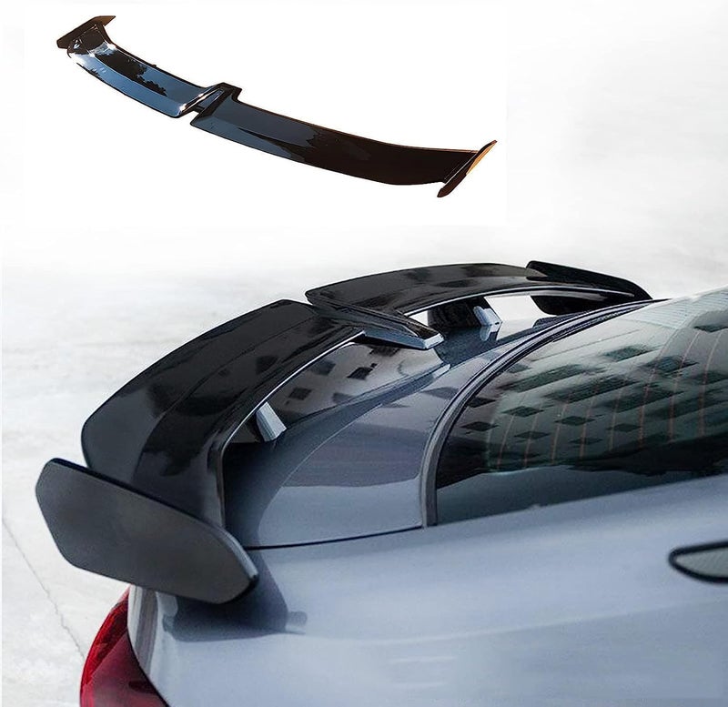 AUTO MT ABS Rear Wing Car Spoilers Rear Wing Roof Trunk Lid Auto Racing Car Spoiler for Areodynamic and Sporty Appearance Lip Protector (Sedan V-Cut, Spoiler (AS1)) - Image 1