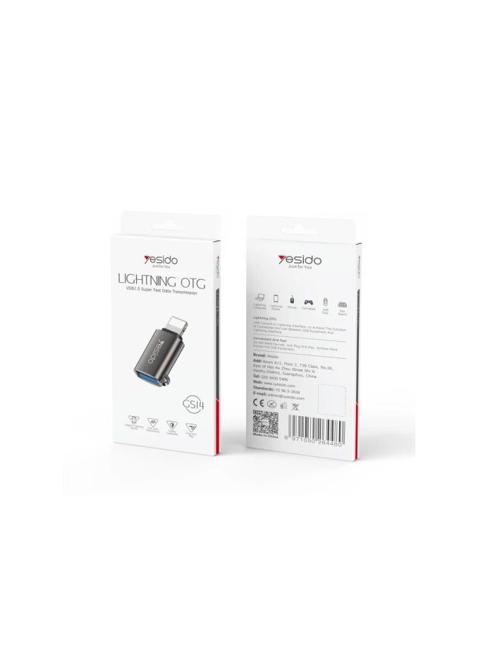 Yesido - Yesido OTG Adepter USB 3.0 To Lightning GS14 - Image 1