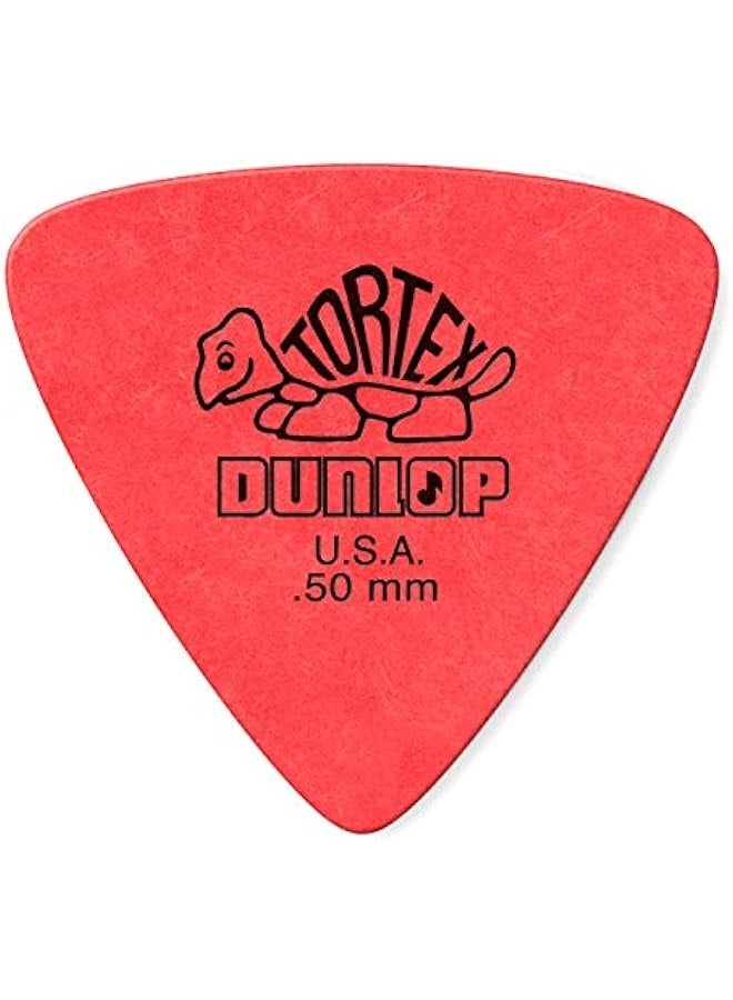 DUNLOP Jim Dunlop Tortex Triangle 0.5mm Red Guitar Picks - 72 Pack - Image 1