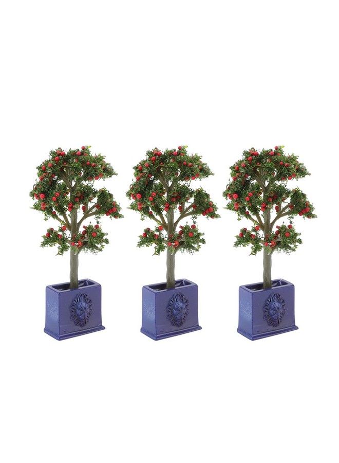 VGEBY Miniature Dollhouse Plants 3Pcs Artificial Fruit Tree Model For 1:12 Scale Dollhouse Decoration Accessory - Image 2
