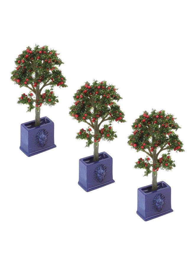 VGEBY Miniature Dollhouse Plants 3Pcs Artificial Fruit Tree Model For 1:12 Scale Dollhouse Decoration Accessory - Image 3