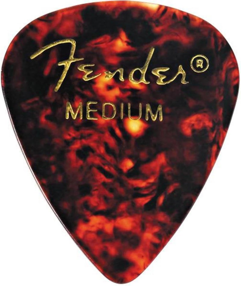 Fender Tortoise Shell Guitar Picks - 351 Shape - Medium (12 Pack) - Image 2