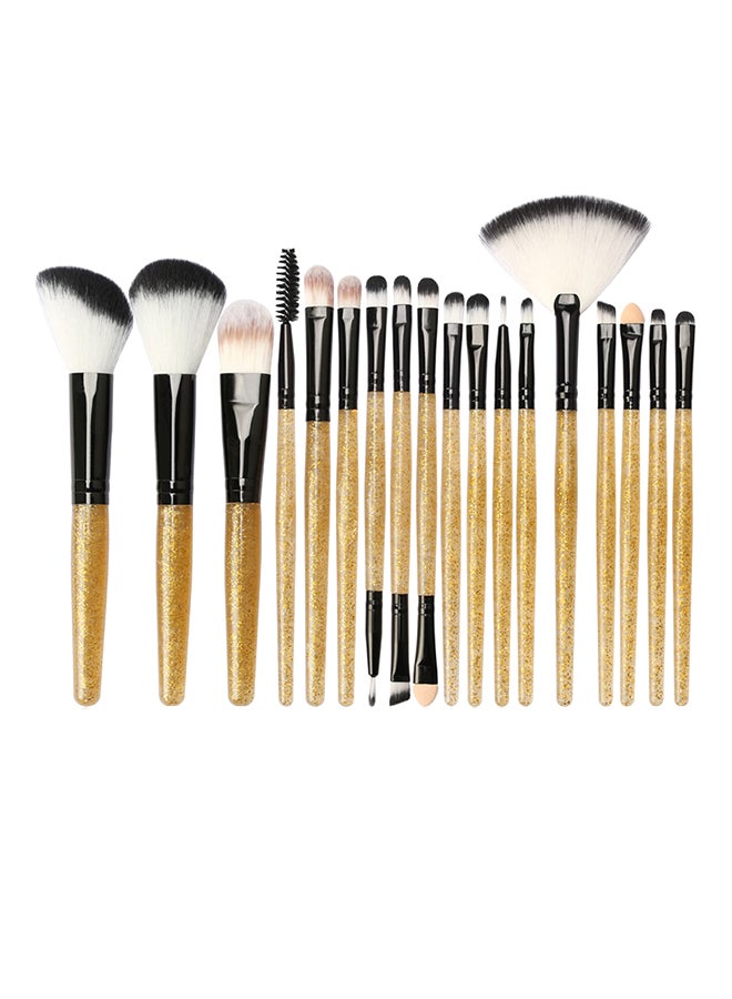 طقم فُرش مكياج احترافية من 18قطعة متعدد الألوان - Image 1