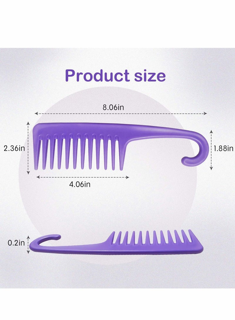 NIBEMINENT Wide Tooth Comb Detangling Hair Brush, Premium Care Handgrip, Apply to For Curly, Wet, Dry, Thick Etc - Image 5