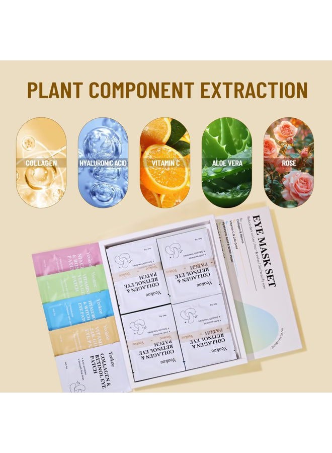 Yeokoe 1.Diverse Formulas, Specific Solutions Our eye masks come in five different formulas (Collagen & Retinol Eye Patches + Vitamin C & Gold Eye Patches - Image 3