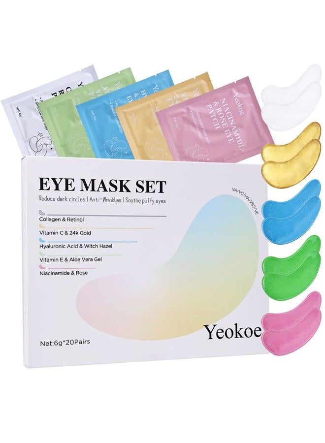 Yeokoe 1.Diverse Formulas, Specific Solutions Our eye masks come in five different formulas (Collagen & Retinol Eye Patches + Vitamin C & Gold Eye Patches - Image 1