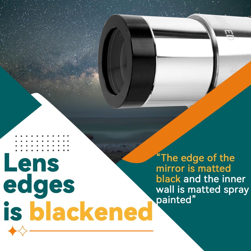 SVBONY SV137 3X Barlow Lens 1.25 inch Telescope Accessory Metal Body Fully Multi-Coated Barlow Eyepiece with Internal Brass Ring - Image 5