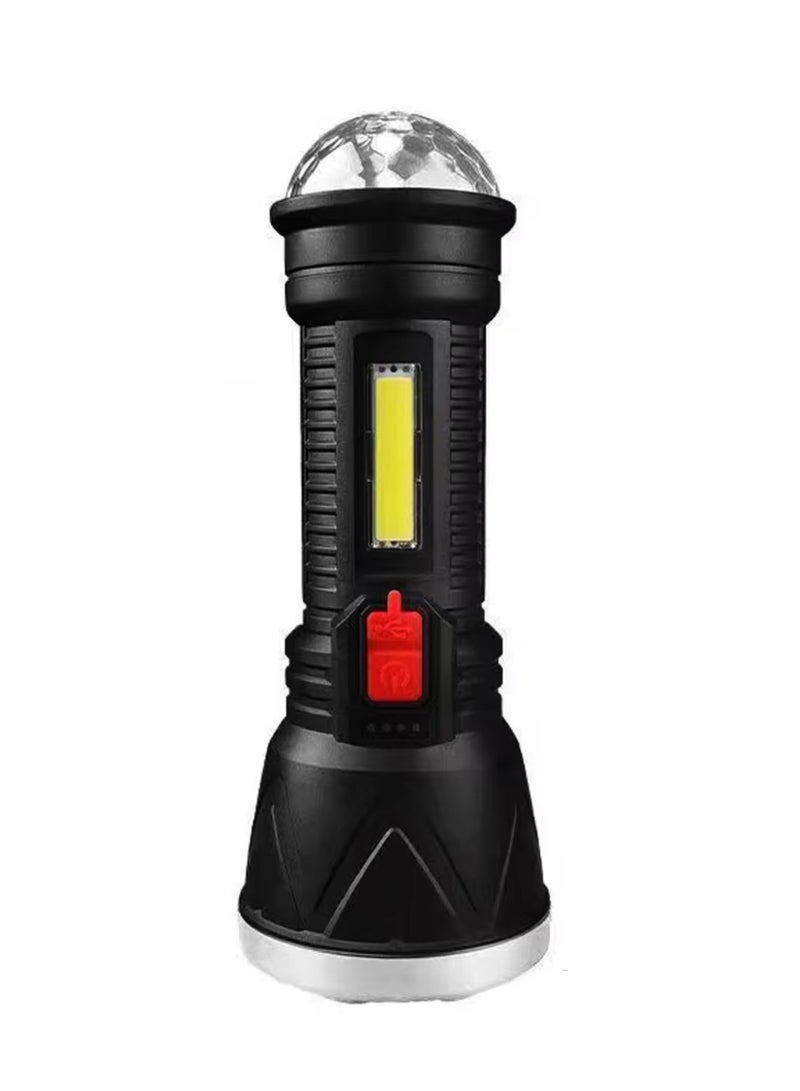 Happy Light Handheld Emergency Flashlight with Disco Light Base – Power Meets Fun! - Image 1