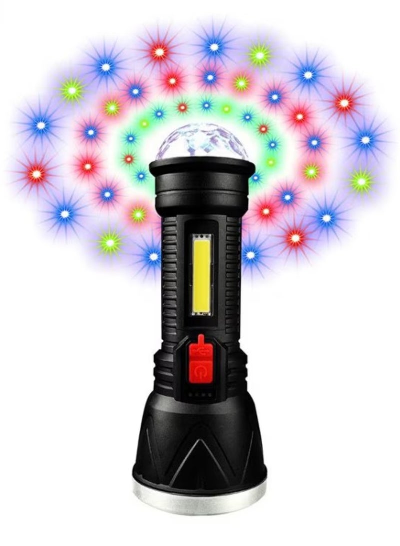 Happy Light Handheld Emergency Flashlight with Disco Light Base – Power Meets Fun! - Image 4