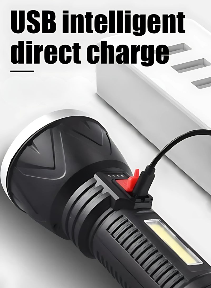 Happy Light Handheld Emergency Flashlight with Disco Light Base – Power Meets Fun! - Image 2