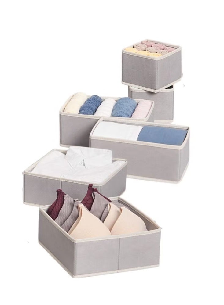 Drawer Storage Organizer for clothes 6 Pieces Drawer Organizer Tray Dividers Using For Socks Underwear Organizer Pajamas Baby Cloths - Image 2