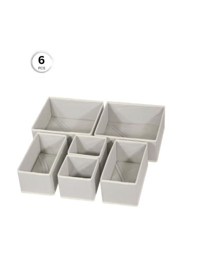 Drawer Storage Organizer for clothes 6 Pieces Drawer Organizer Tray Dividers Using For Socks Underwear Organizer Pajamas Baby Cloths - Image 1