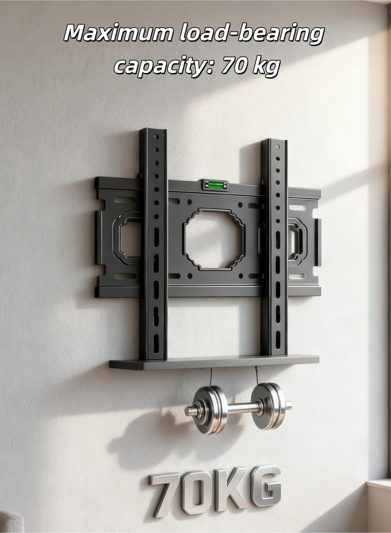 بوليفياز حامل تلفزيون حائطي مزود بميزان، مناسب لأحجام 32-70 بوصة، يحمل حتى 70 كغم، متوافق مع معايير فيسا حتى 400*400 ملم، مثالي للغرف والمعارض والصالات - Image 3