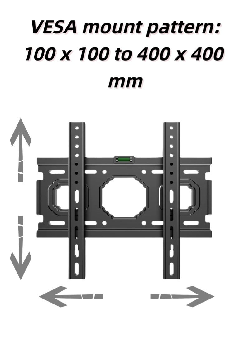 بوليفياز حامل تلفزيون حائطي مزود بميزان، مناسب لأحجام 32-70 بوصة، يحمل حتى 70 كغم، متوافق مع معايير فيسا حتى 400*400 ملم، مثالي للغرف والمعارض والصالات - Image 5