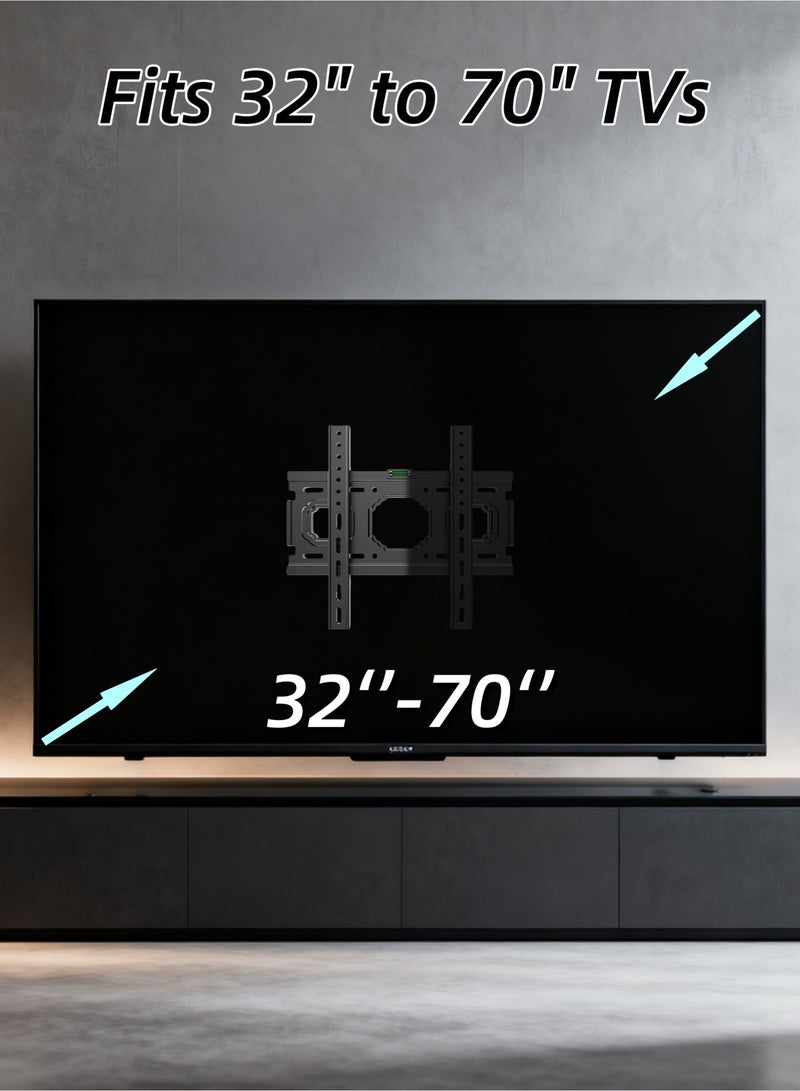 بوليفياز حامل تلفزيون حائطي مزود بميزان، مناسب لأحجام 32-70 بوصة، يحمل حتى 70 كغم، متوافق مع معايير فيسا حتى 400*400 ملم، مثالي للغرف والمعارض والصالات - Image 4