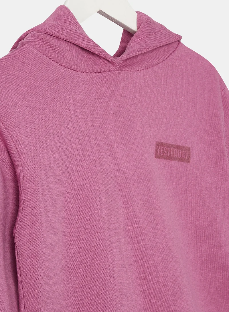 NAME IT Girls Ruffle Hooded Dress