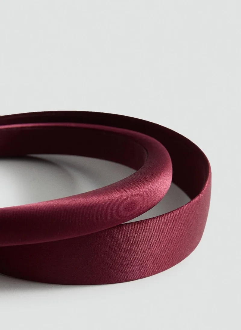 MANGO Set of 2 satin headbands