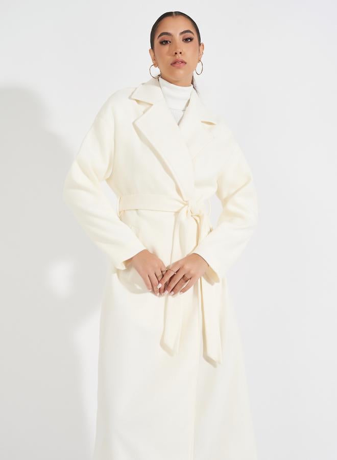 ستايلي معطف ميدي فضفاض مع حزام خصر - Image 3