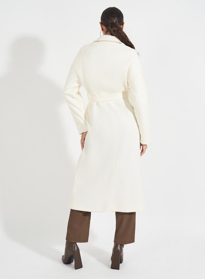 ستايلي معطف ميدي فضفاض مع حزام خصر - Image 5