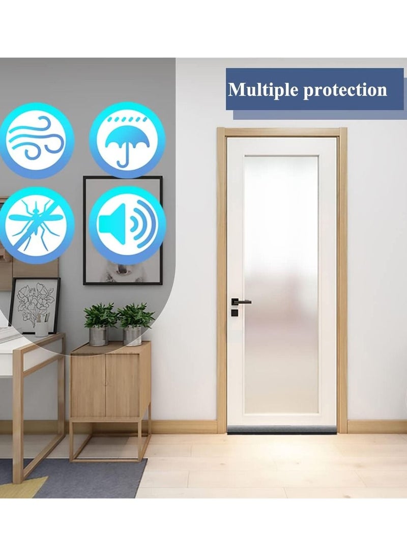 Generic - 2 Pack Double Door Draft Stopper Weather Stripping Noise Blocker Window Breeze Blocker Foamed Cotton Door Bottom Noise Reduction Sealing Strip 93 Cm - Image 1