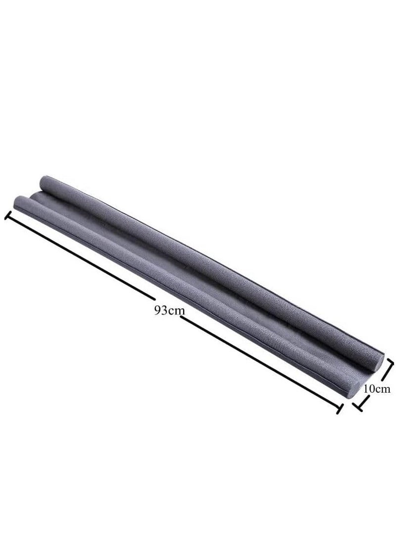 Generic - 2 Pack Double Door Draft Stopper Weather Stripping Noise Blocker Window Breeze Blocker Foamed Cotton Door Bottom Noise Reduction Sealing Strip 93 Cm - Image 1
