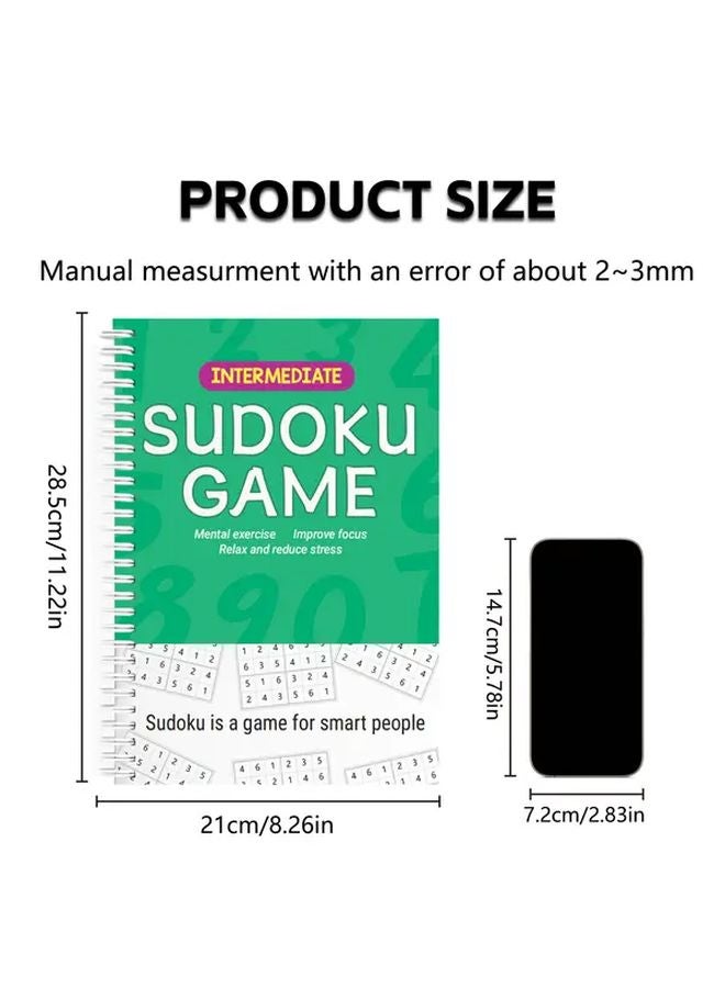 Logic Puzzle Books 4 Types Challenge Level Sudoku Brain Training Educational Gifts - Image 4