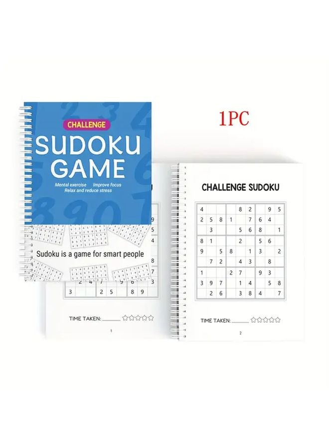 Logic Puzzle Books 4 Types Challenge Level Sudoku Brain Training Educational Gifts - Image 1