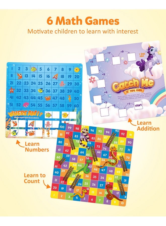 Coogam Wooden Math Hundred Board 1-100 Numbers Learning Educational Toys Colorful Montessori Counting Board Game For Preschool 3 4 5 Year Old Boys Girls - Image 3