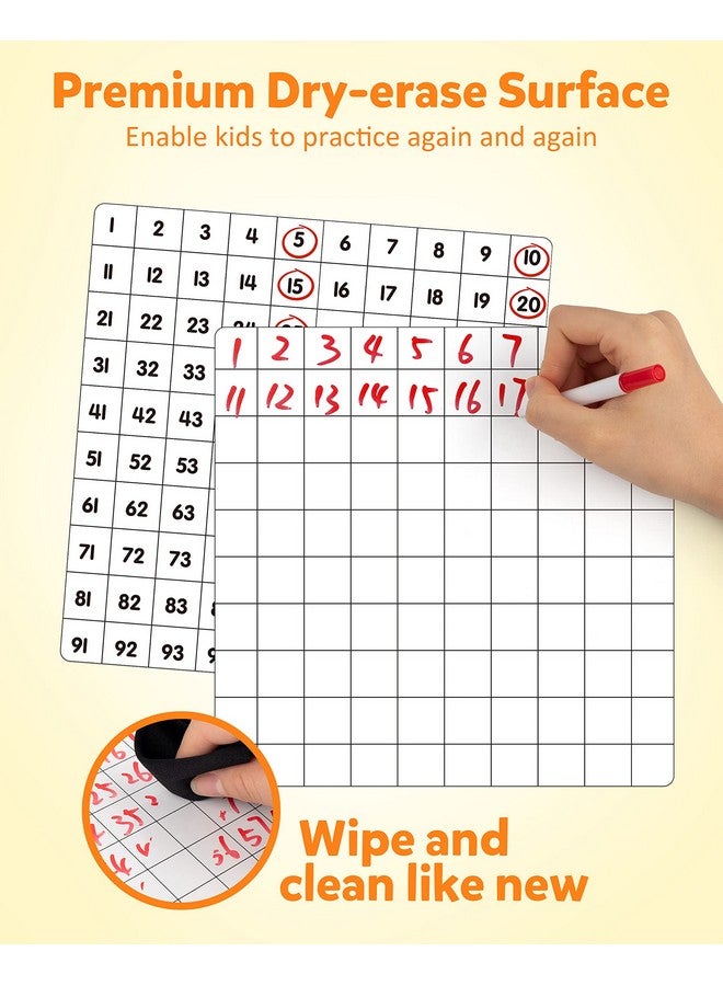 Coogam Wooden Math Hundred Board 1-100 Numbers Learning Educational Toys Colorful Montessori Counting Board Game For Preschool 3 4 5 Year Old Boys Girls - Image 4