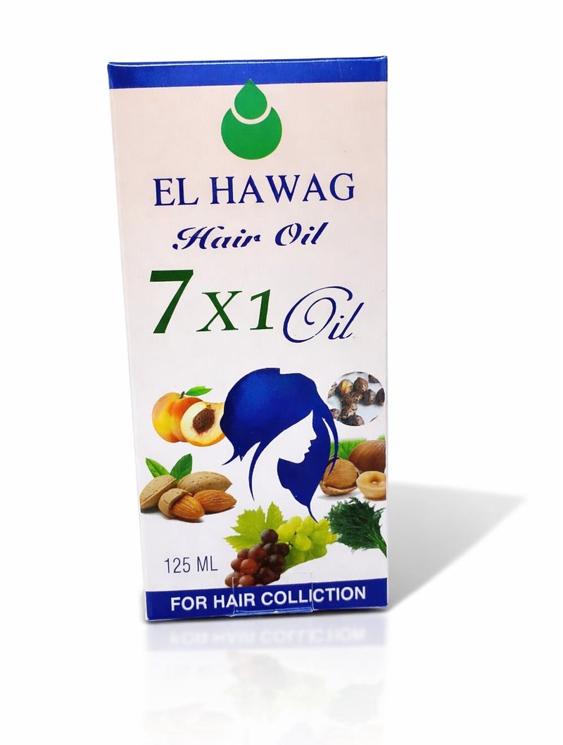 Elhawag Hair oil with seven oils to prevent hair loss 125 ml - Image 1