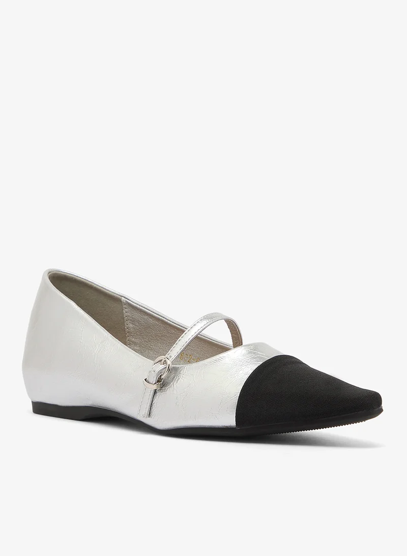 ELLA Rhinestone Embellished Wrap Around Mid Heel Pumps Silver