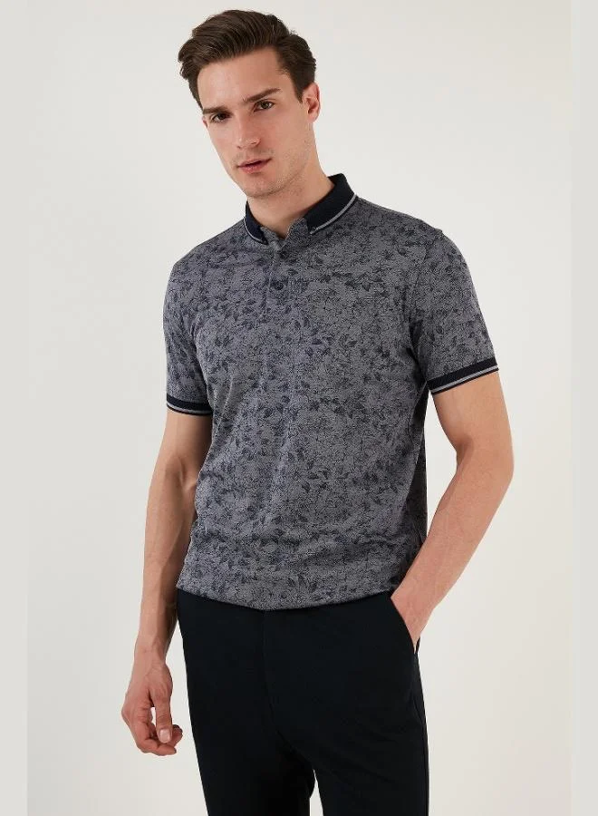 Buratti  Buratti Cotton Slim Fit Buttoned Polo Collar T Shirt Men's Polo Collar T-Shirt 646B3300 for Men | Best Price UAE