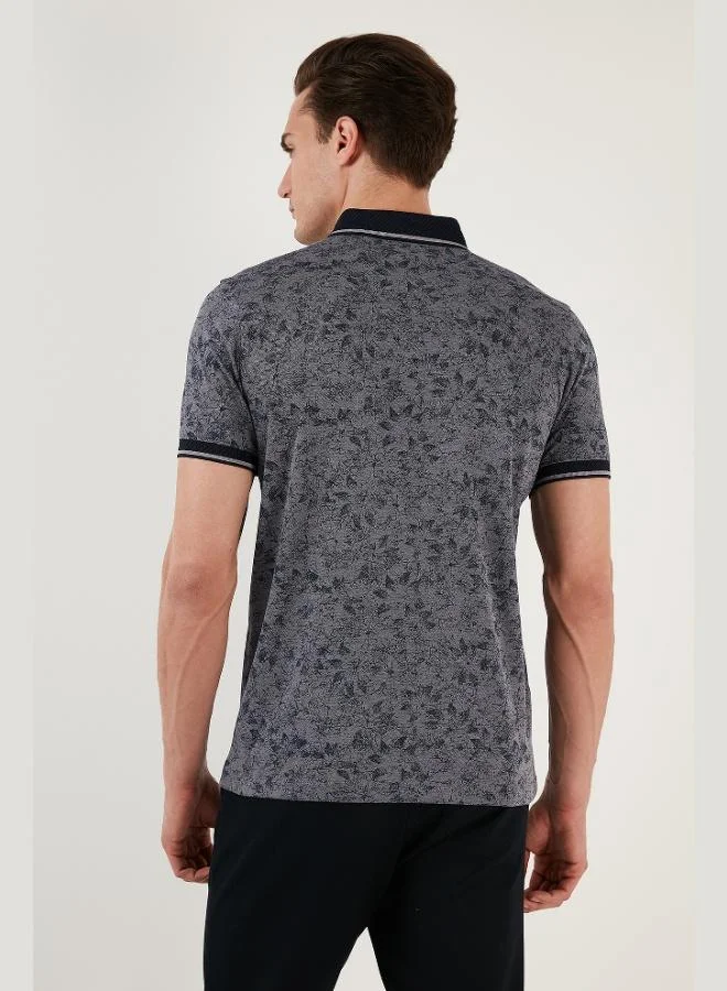 Buratti  Buratti Cotton Slim Fit Buttoned Polo Collar T Shirt Men's Polo Collar T-Shirt 646B3300 for Men | Best Price UAE