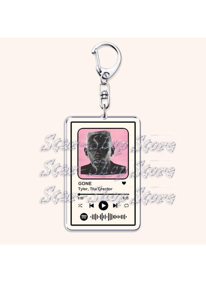 Generic Popular Rap Singer Chromakopia Keychain for Women AccessoriesSee You Again Music Playlist Code Keying Jewelry Fan Friends Gifts-Color:Noid-Ships From:CHINA  - Image 5