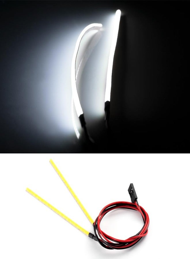 MOHERO Cuttable RC Car LED Lights Strip for All 1/10 RC Drift Car and RC Off-Road Truck (White, 10cm(3.93")) - Image 1