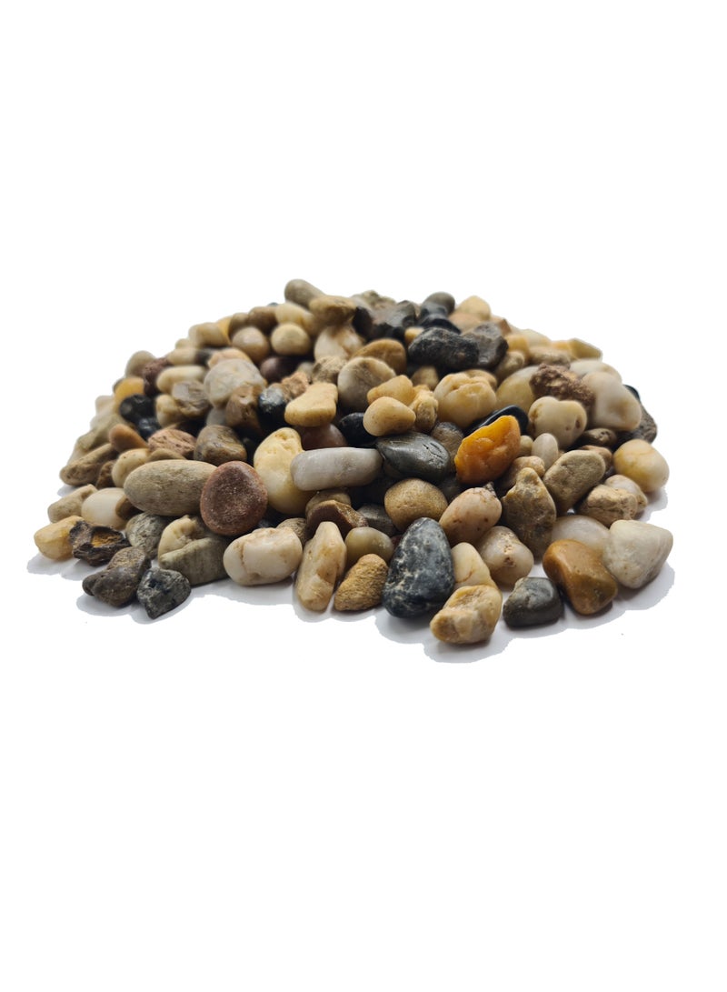 كيس من صخور نهر بيبل المزخرفة الطبيعية - Image 1