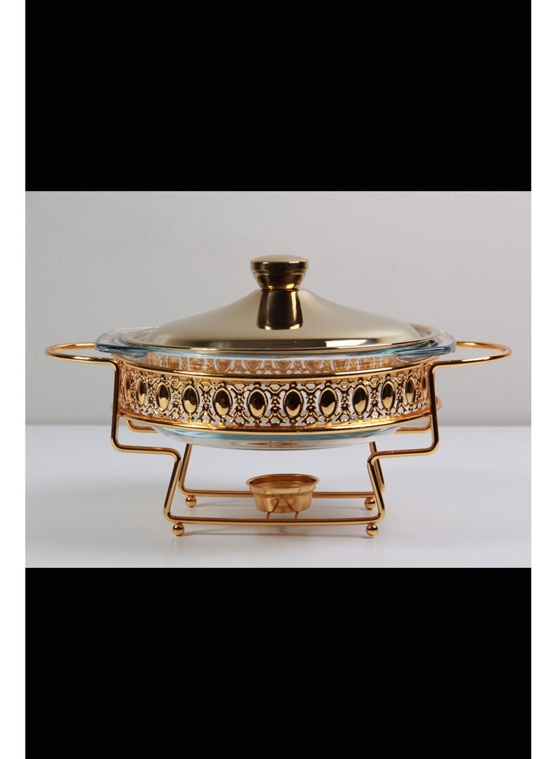 Food warmer with lid and handles - Image 1