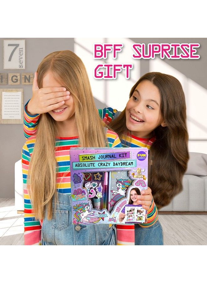 FUN KIDZ مجموعة دفتر يونيكورن للفتيات 8-12 مجموعة ألبوم فني للمراهقين مجموعة يوميات هدية للفتيات - Image 5