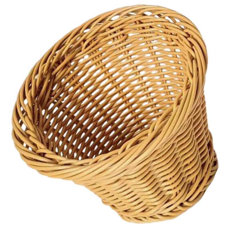 Handwoven Rattan Basket For Fruit Bread And Vegetable Kitchen Storage Organizer - Image 2