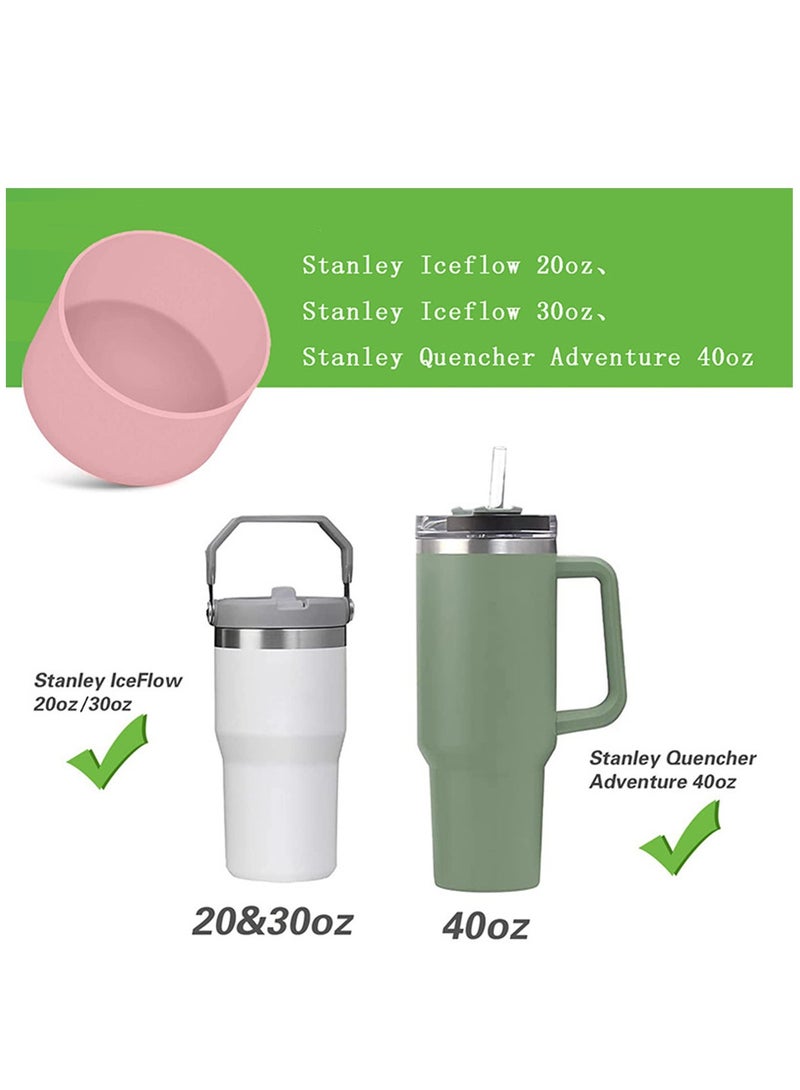 2 Pcs 75mm Muti Color Silicone Cup Protection Case Storage Vacuum Bottle Compatitable for Stanley 30/40oz Anti Slip Scratch Resistant  - Image 3