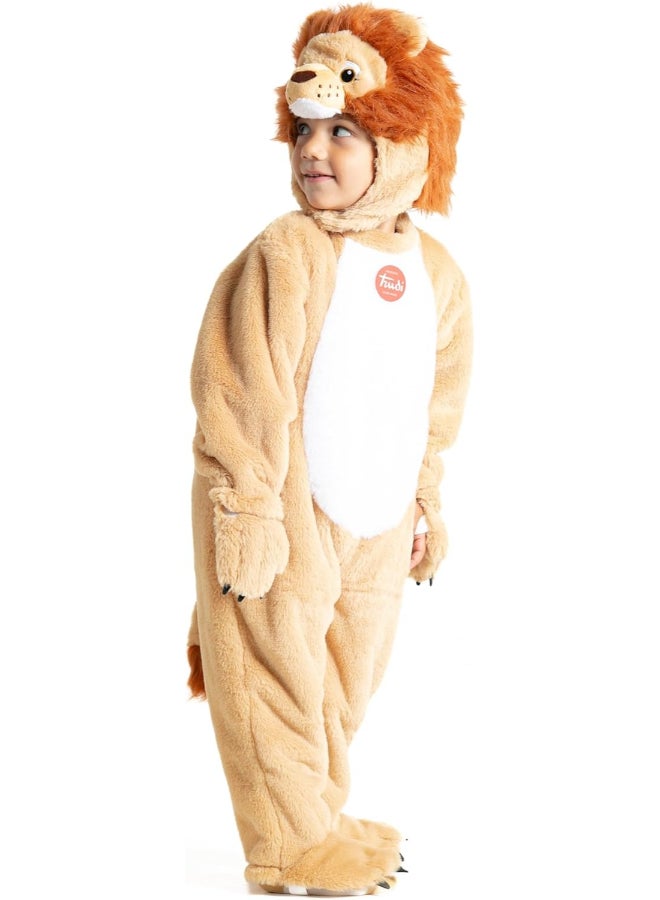 Ciao Trudi Licensed Lion Baby Costume 1-2 year – Unisex Plush Onesie with Jumpsuit & Bonnet | Infant Animal Fancy Dress Outfit | Cute Baby Lion Costume for Halloween, Parties & Photos - Image 2